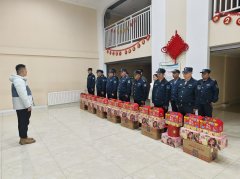 徐州振州保安公司组织发放员工春节福利